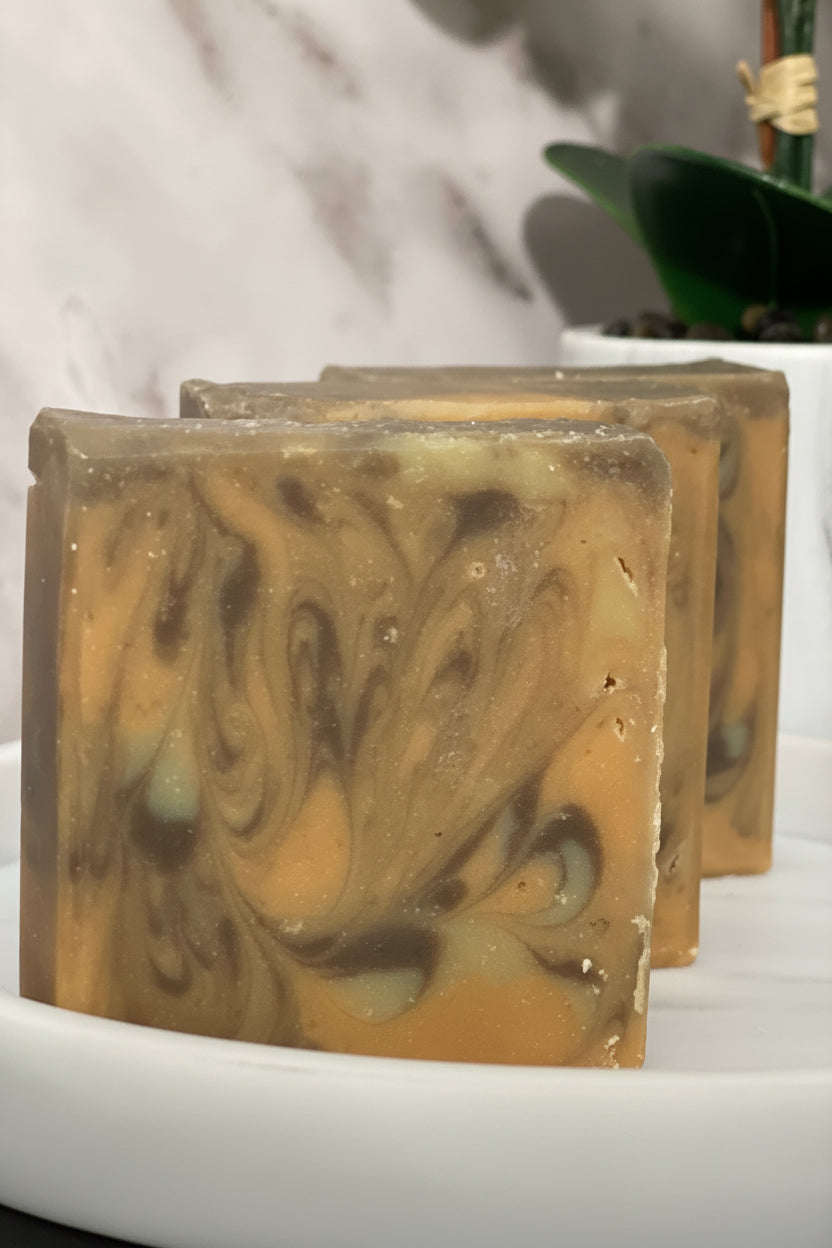 Orange Spice Artisan Soap – Warm Citrus & Cinnamon Clove Handmade Soap