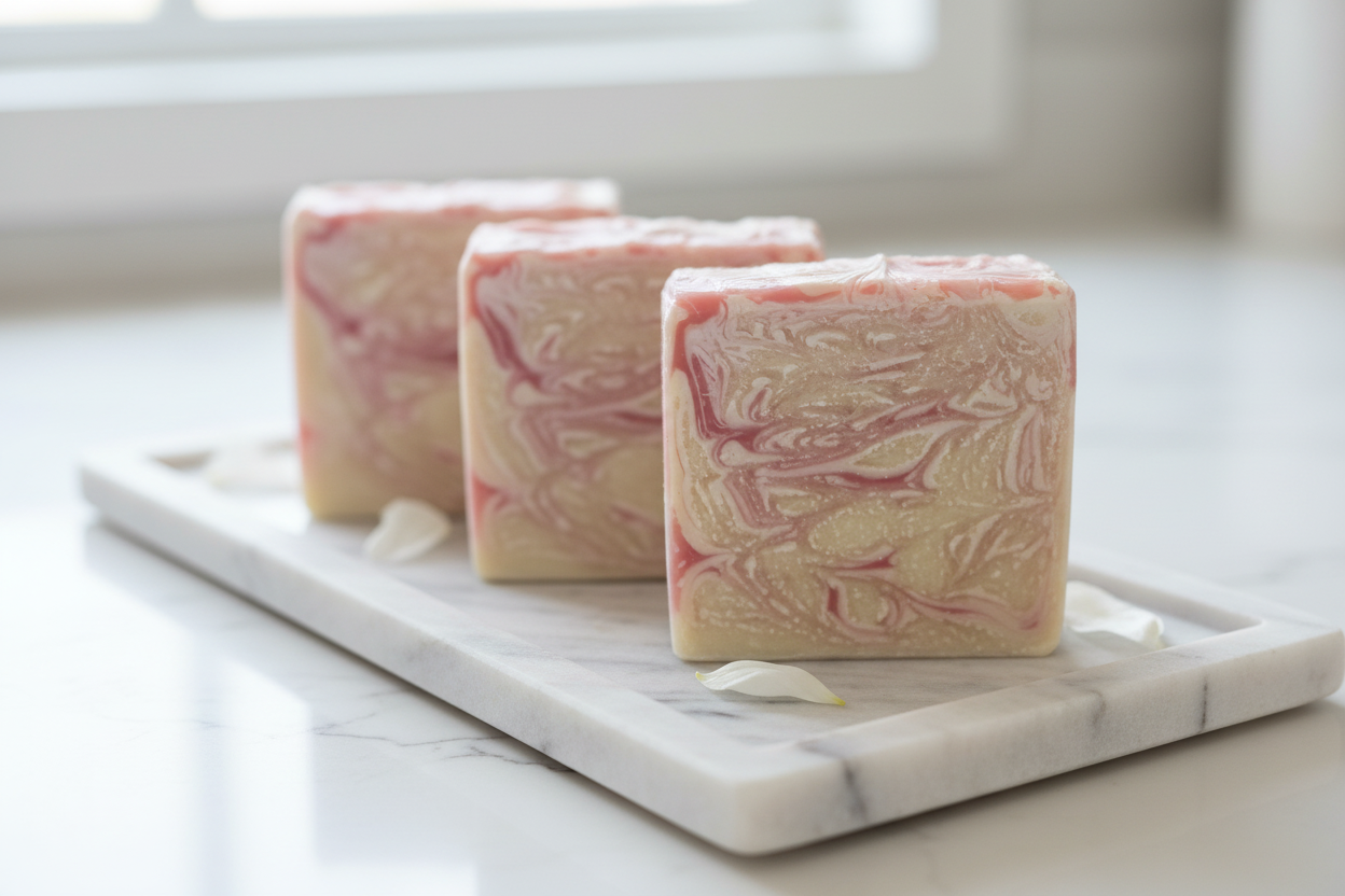 Cherry Almond Grass Fed Tallow Artisan Soap