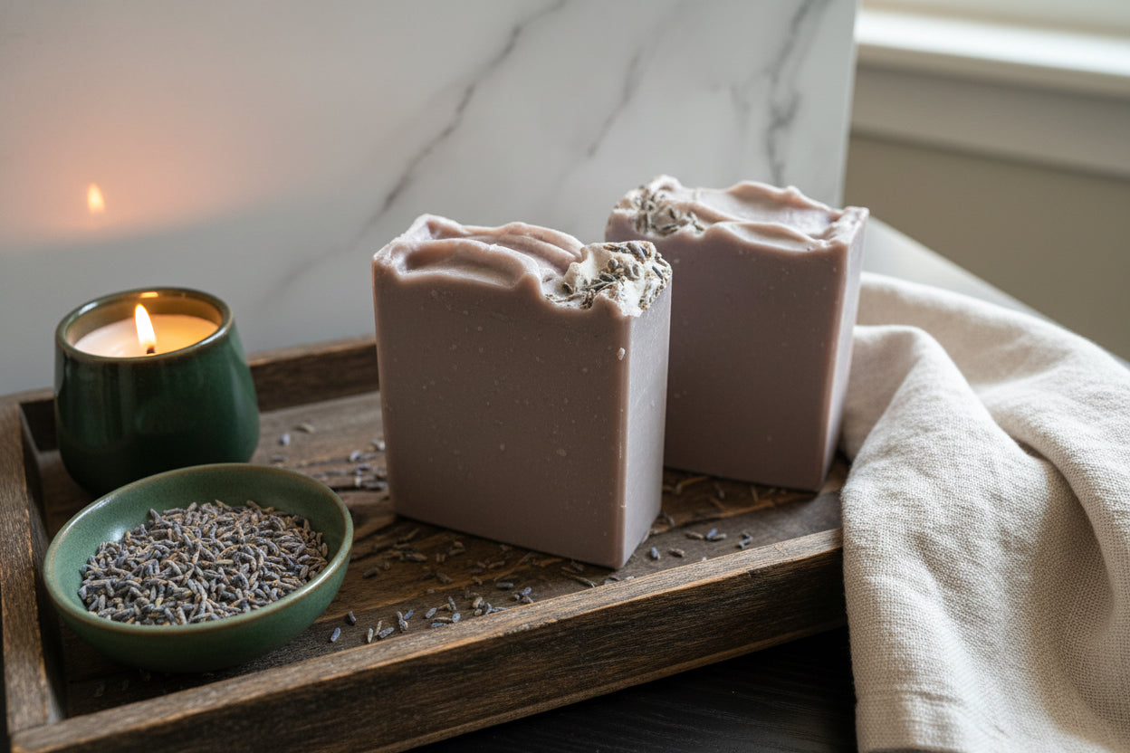 Calming Lavender Essential Oil Natural Bar