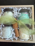 Sugar Scrub Gift Set – 4 Pack Exfoliating Body Scrubs (3 oz Each) | Handmade Spa Gift Set